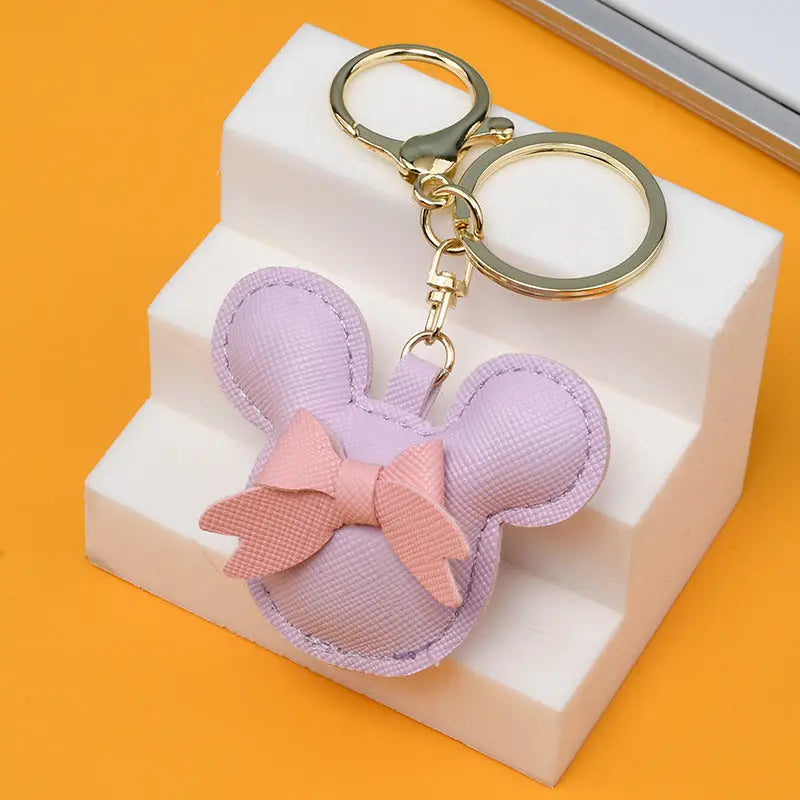 Purple Mickey styled wristlet