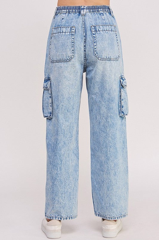 Lizzo Plus High waist Baggy Cargo Jeans