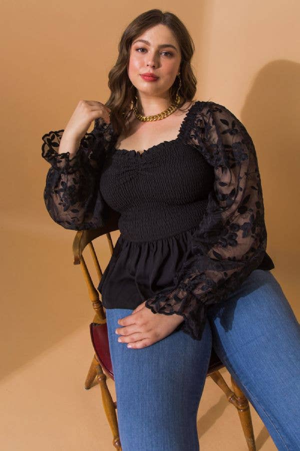 Take a Bow organza top