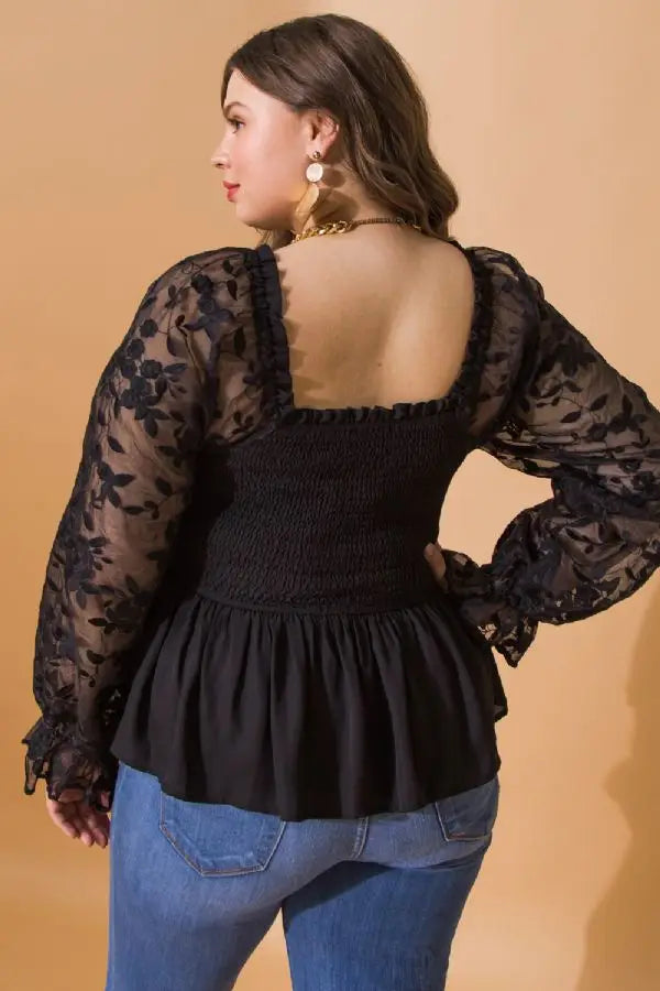 Take a Bow organza top