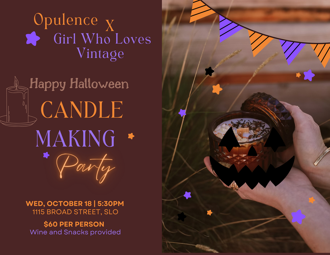 Unveil the Magic: Opulence x Girl Who Loves Vintage Candle Halloween B