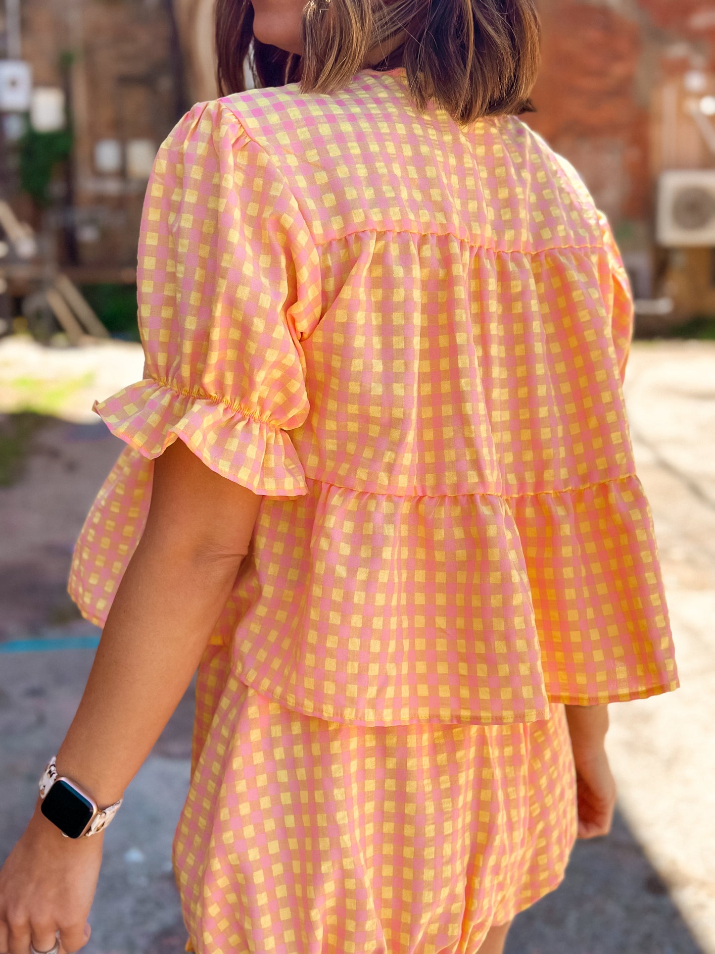 Walk On By Gingham Set