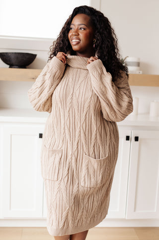 Bundled Beauty Turtleneck Dress