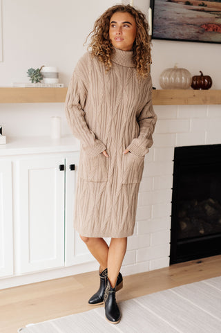 Bundled Beauty Turtleneck Dress
