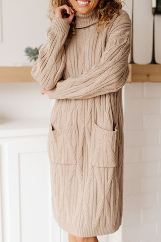 Bundled Beauty Turtleneck Dress