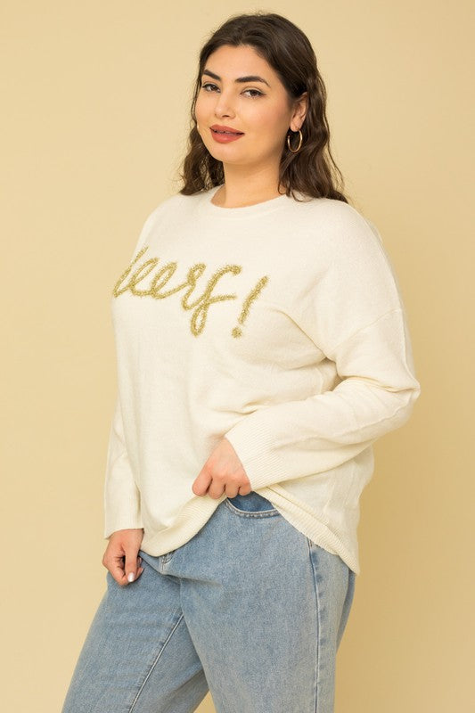 Cheers Plus Size Pullover Sweater