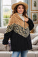 Austin Plus Size Leopard Zip Up Hooded Outerwear