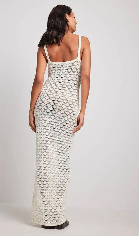 The Man Crochet Knitted Maxi Dress