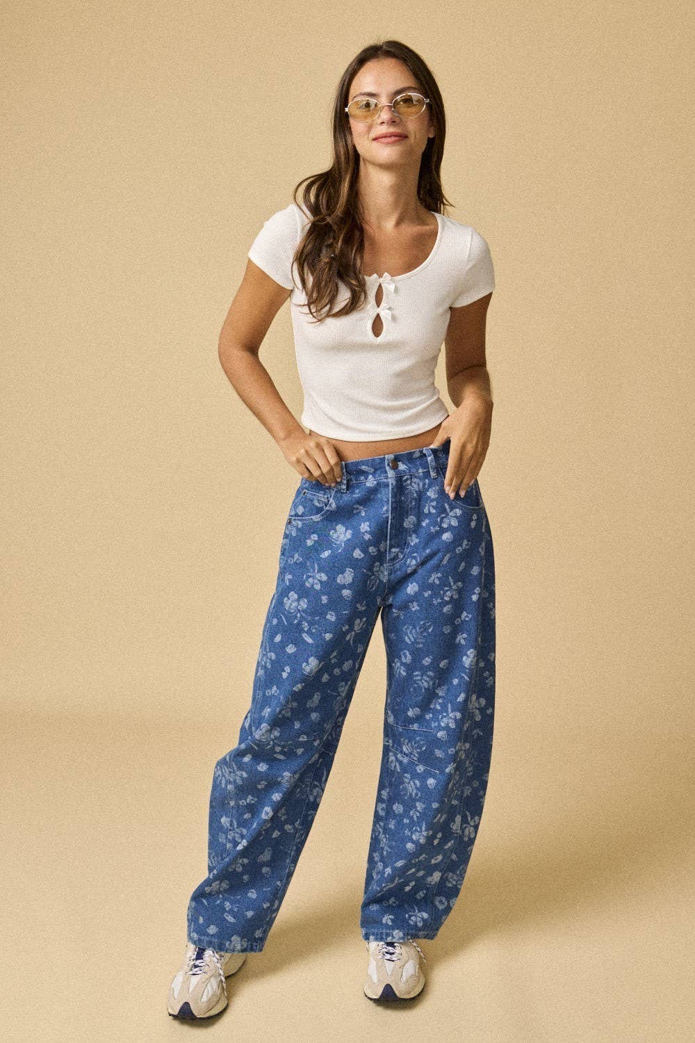 Alexa Bow Keyhole Top