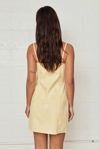 Sunny Day Floral Tie-Front Mini Dress