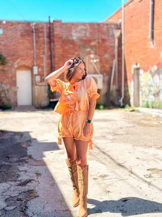 Walk On By Gingham Set