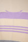 Julie Purple Striped Rib-Knit Cropped Top