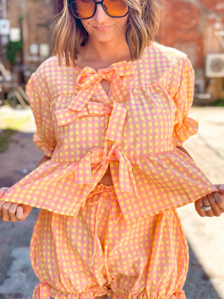 Walk On By Gingham Set