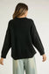 FLORAL LACE ACCENT V-NECK RIBBED KNIT DOLMAN SLEEVE OVERSIZED COZY SWEATER. Perfect to wear in San Luis Obispo.