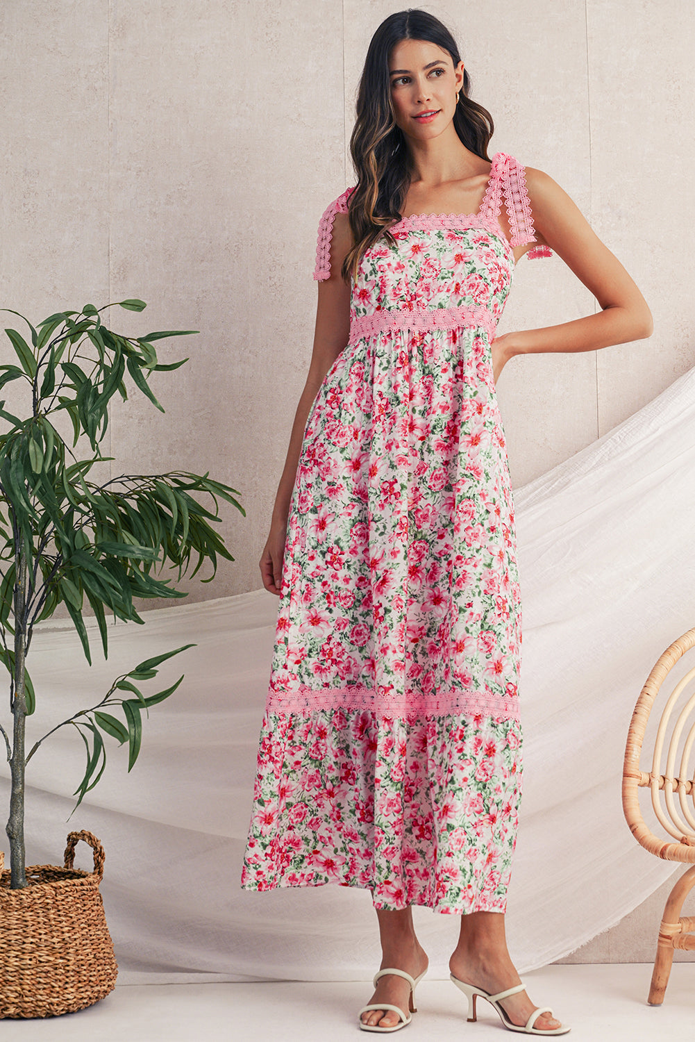 Whispering Lace Boho Maxi Dress Soft Green Elegance Opulence Whispering Lace Boho Maxi Dress Soft Green Elegance Opulence