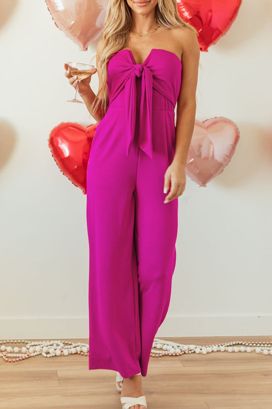 Austin Tied Tube Wide Leg Jumpsuit