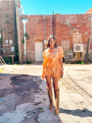 Walk On By Gingham Set