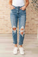 Frankie High Waist Distressed Boyfriend Jeans