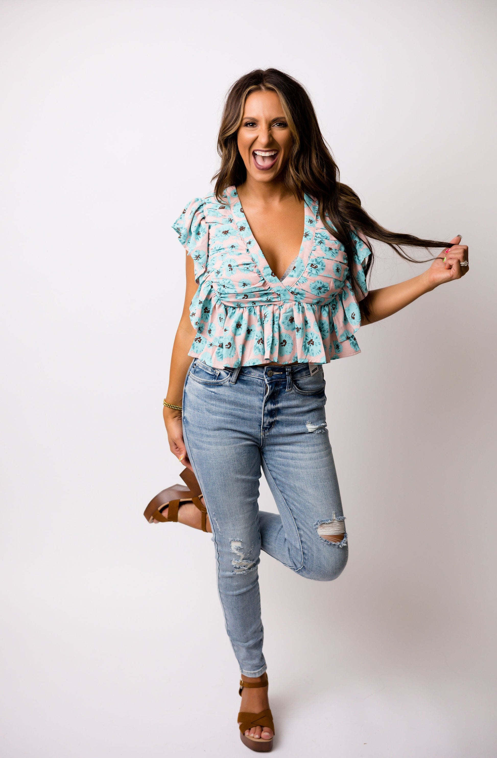 All I Need Pleated Crop - West Avenue