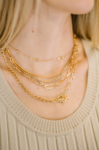 Golden Hour Links Everyday Stack in Gold