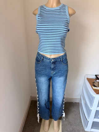 Sloane Nautical Striped Knit Tank