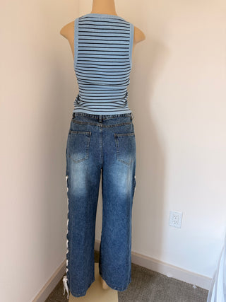Sloane Nautical Striped Knit Tank