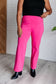 Magic Straight Pants in Hot Pink