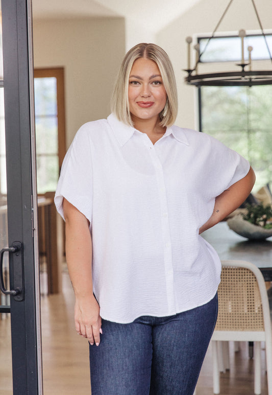 Sweet Simplicity Plus Button Down Blouse