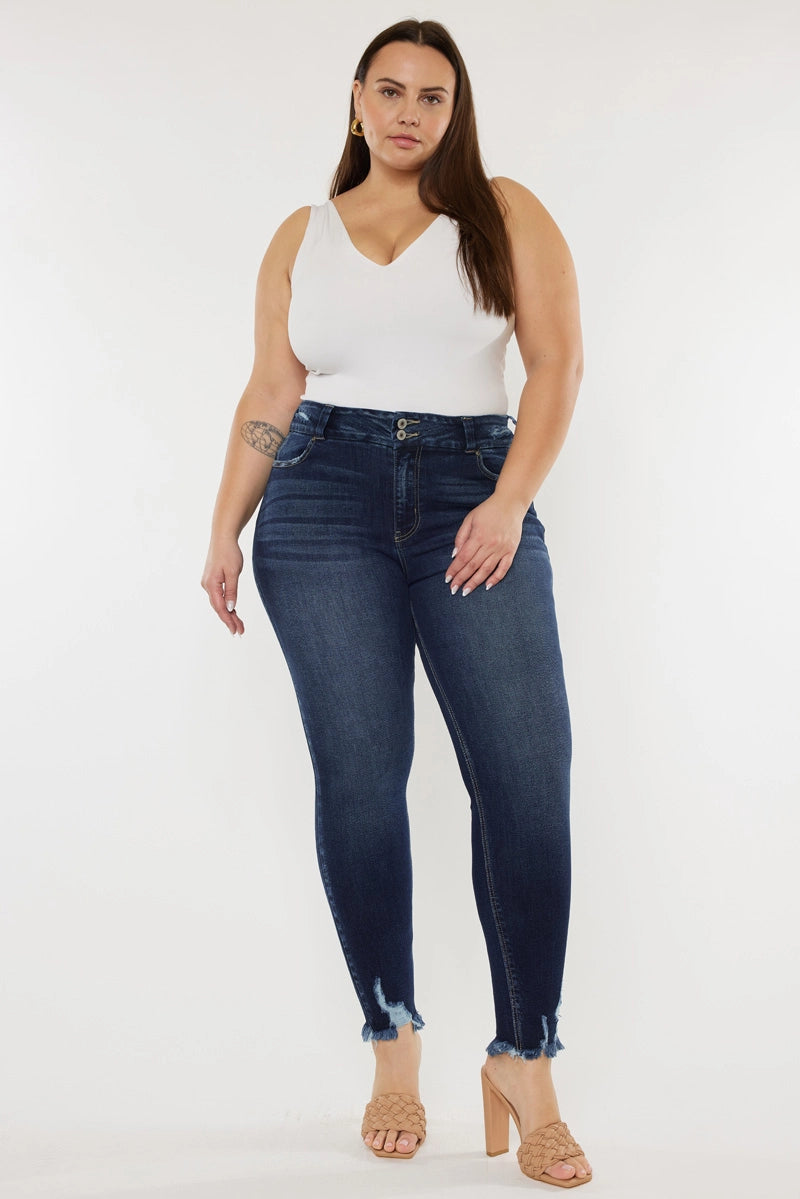 Miami Plus High Rise Ankle Skinny Jeans