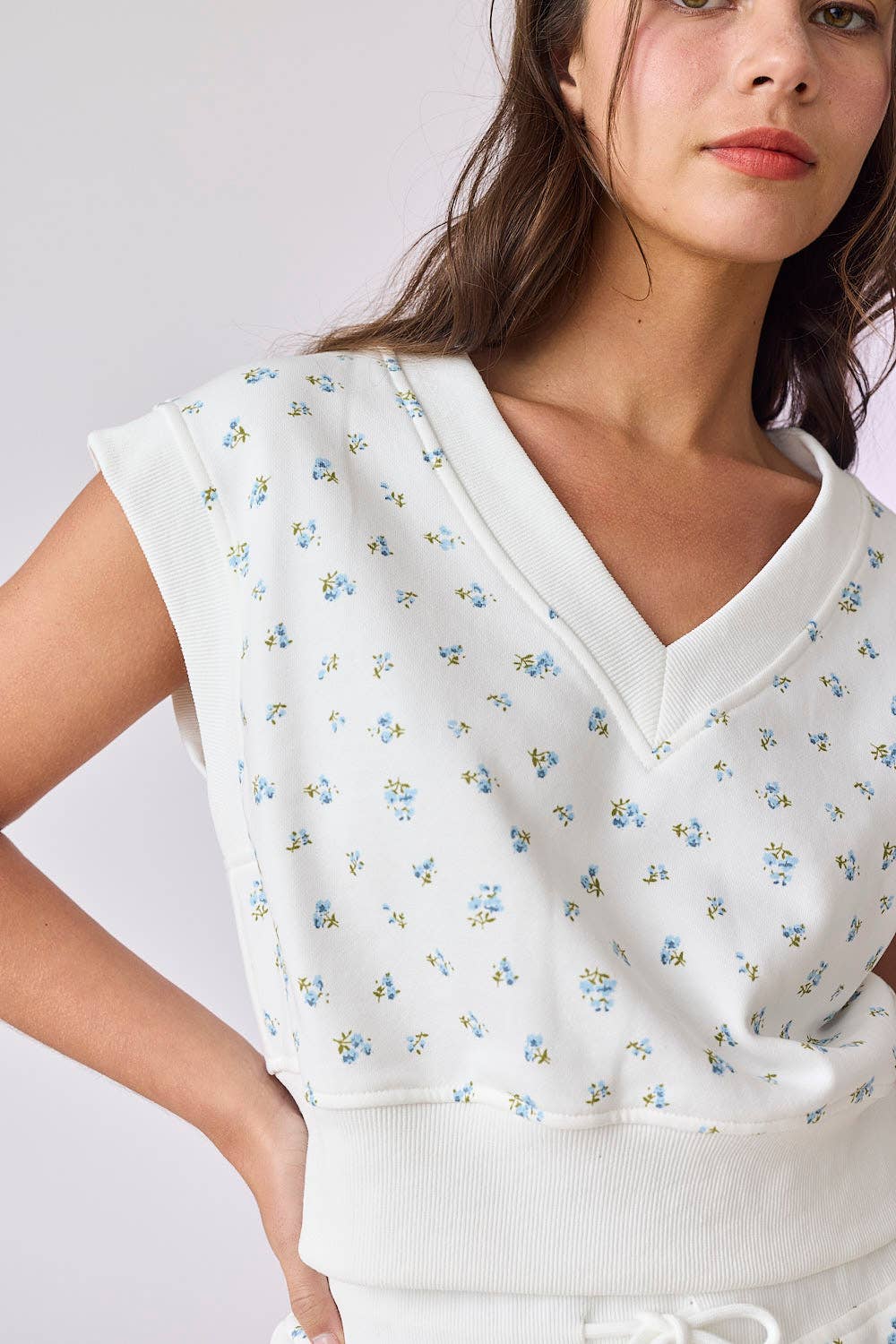 Claire Floral Print Knit Set