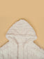 Eggshell Plus Size Open Front Hooded Plush Coat