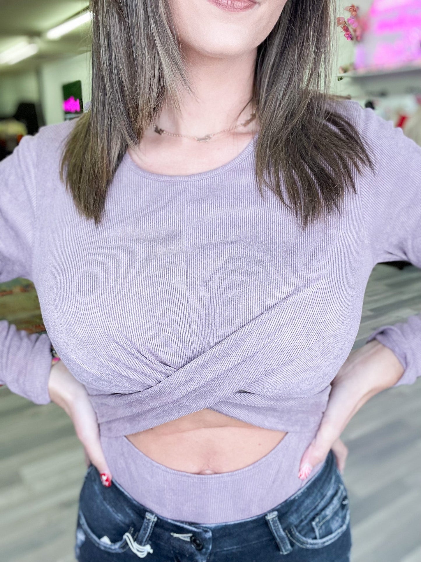 Lie To Me Mauve Bodysuit - West Avenue