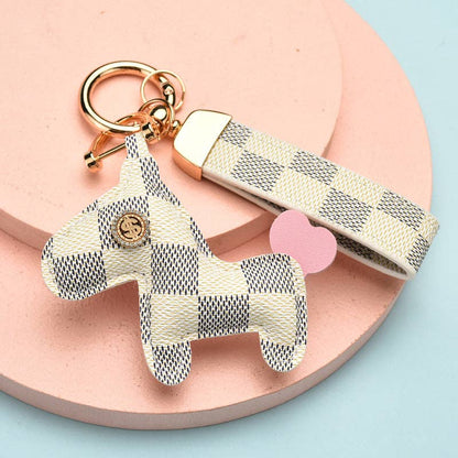 This keychain is not only a pendant, but also can be used as a coin purse in white which is very practical.
