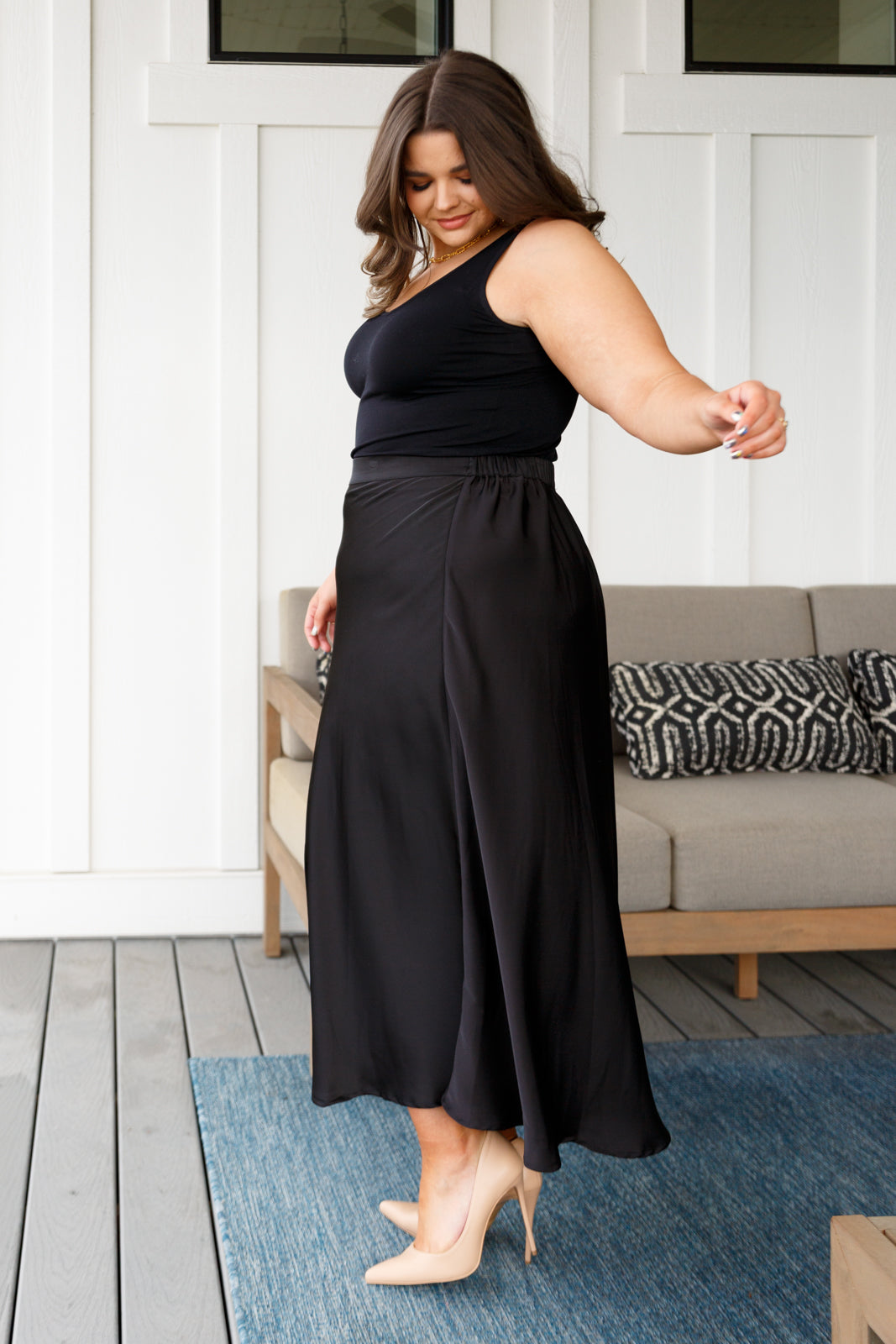 Dressed for Success Maxi Skirt in Black - Allure Clothing Boutique
