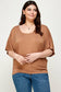 Solid Dolman Drape Top